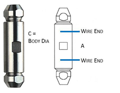Sta-Lok Stay Connector for 10mm Wire - SLSCM10
