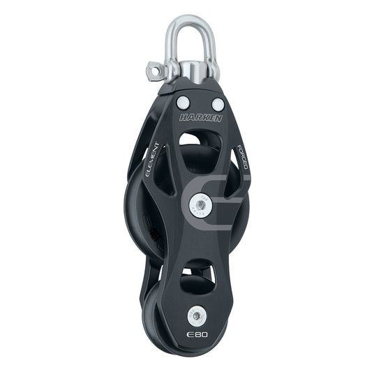 Harken 80 mm Aluminum Element Fiddle Block - Swivel - 6292