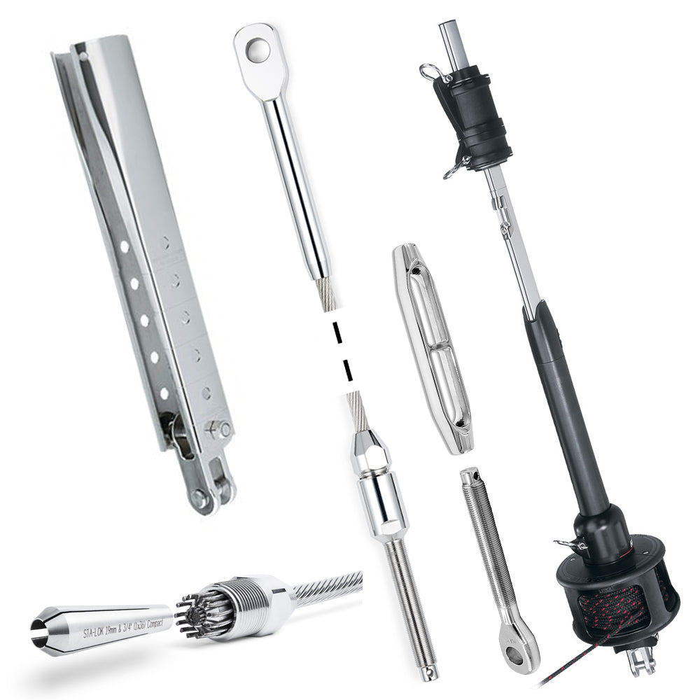 MKIV Unit 1 with 5/16" (8mm) Headstay w/ Long Link Plates and 5/8" Toggle - MKIV1-1020L