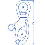 Ronstan Snap Shackle, Large Bail - Length: 2-7/8" (73mm)