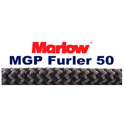 Pre-Cut MGP Furler 50 SALE, 5/16" (8mm), Black/Grey, 42 Feet